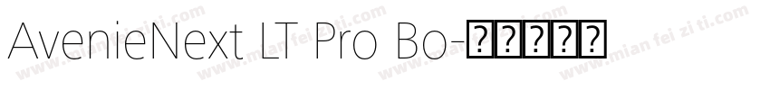 AvenieNext LT Pro Bo字体转换